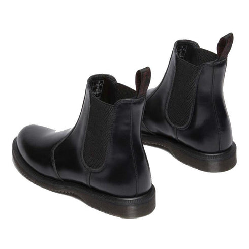 Dr Martens Flora Chelsea Boot Black Polished Smooth